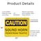 Signmission No Pedestrian Traffic OSHA Caution Sign, Plastic, 24in W x 18in L, 2PK OS-2PACK-CL-P-1824-L-19981 - alternate 5